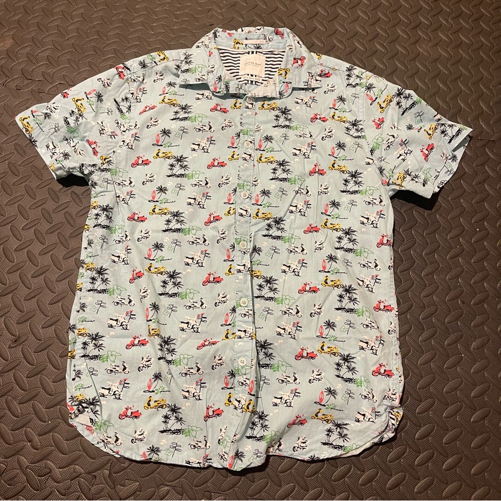 Cactus Men's Tropical Print Button Down Shirt - Multicolor